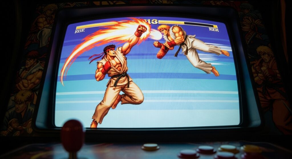 retro joystick fighters