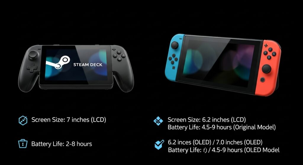 Steam Deck comparison