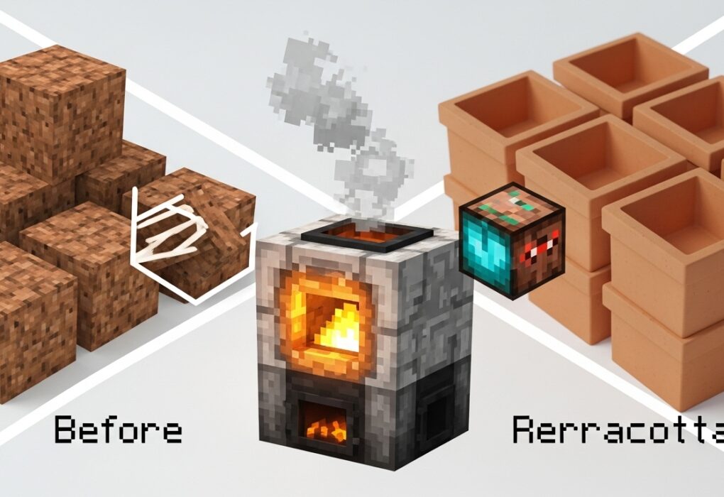 how to make terracotta in minecraft