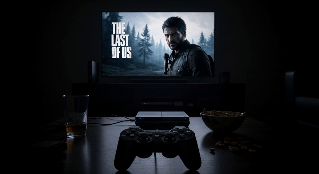 The Last of Us gameplay displayed on original PS3 hardware